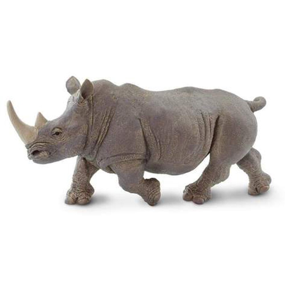 Safari, White, Toys & Figurines, Gifts, Kids, Resin Animal, White Rhino, 12.5"x5.75", 142720